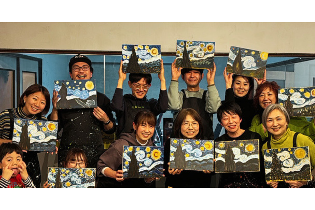 【体験レポート】塩尻でゴッホの『星月夜』を描く癒しの時間