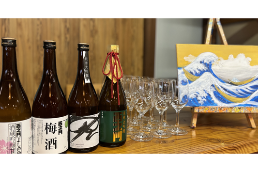 【体験レポート】桜舞う酒蔵で、北斎を描く。日常を彩る特別な1日