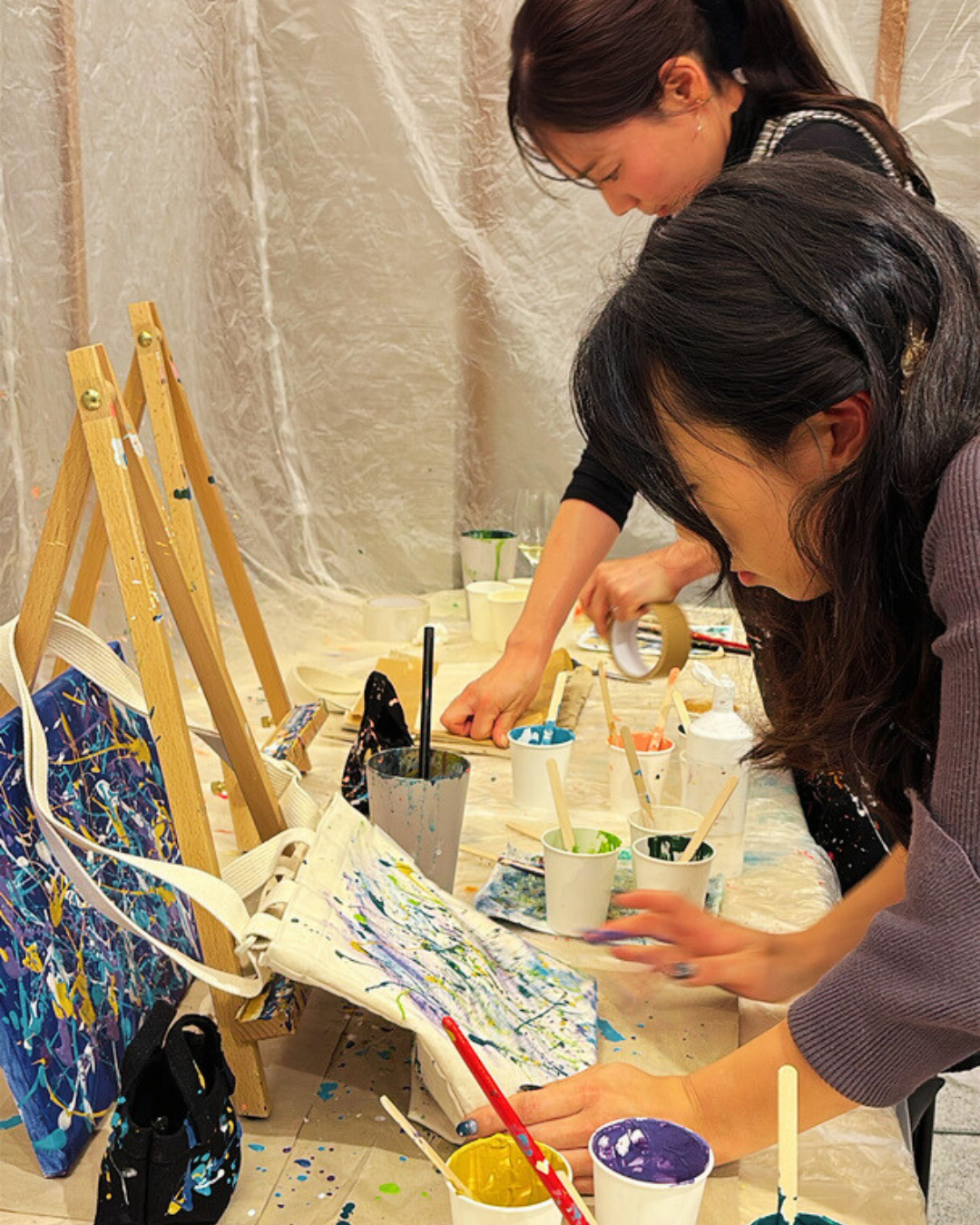 2026年5月9日(土)17：00-19：00 【ポロック風 アクションペインティング】