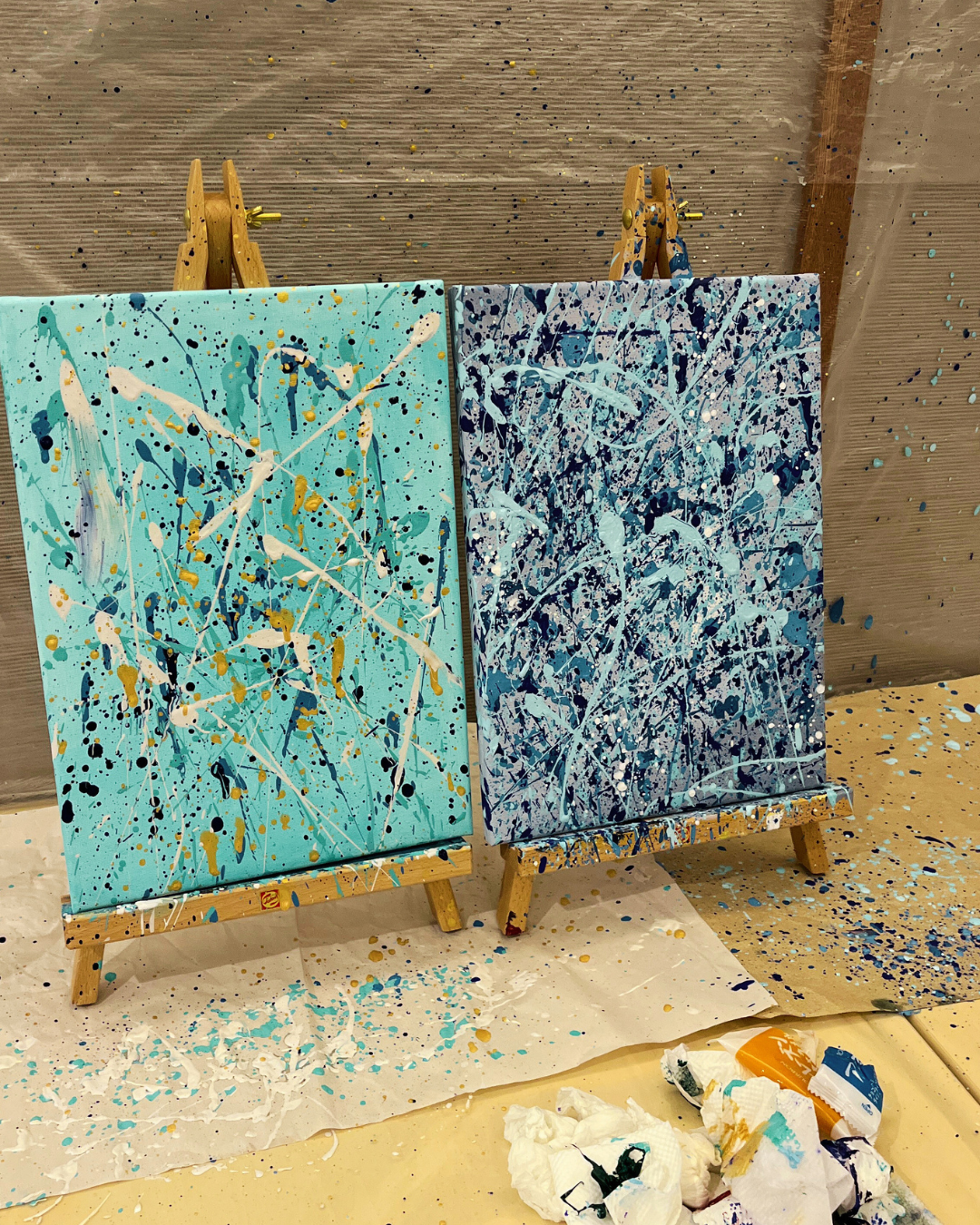 2026年5月9日(土)17：00-19：00 【ポロック風 アクションペインティング】