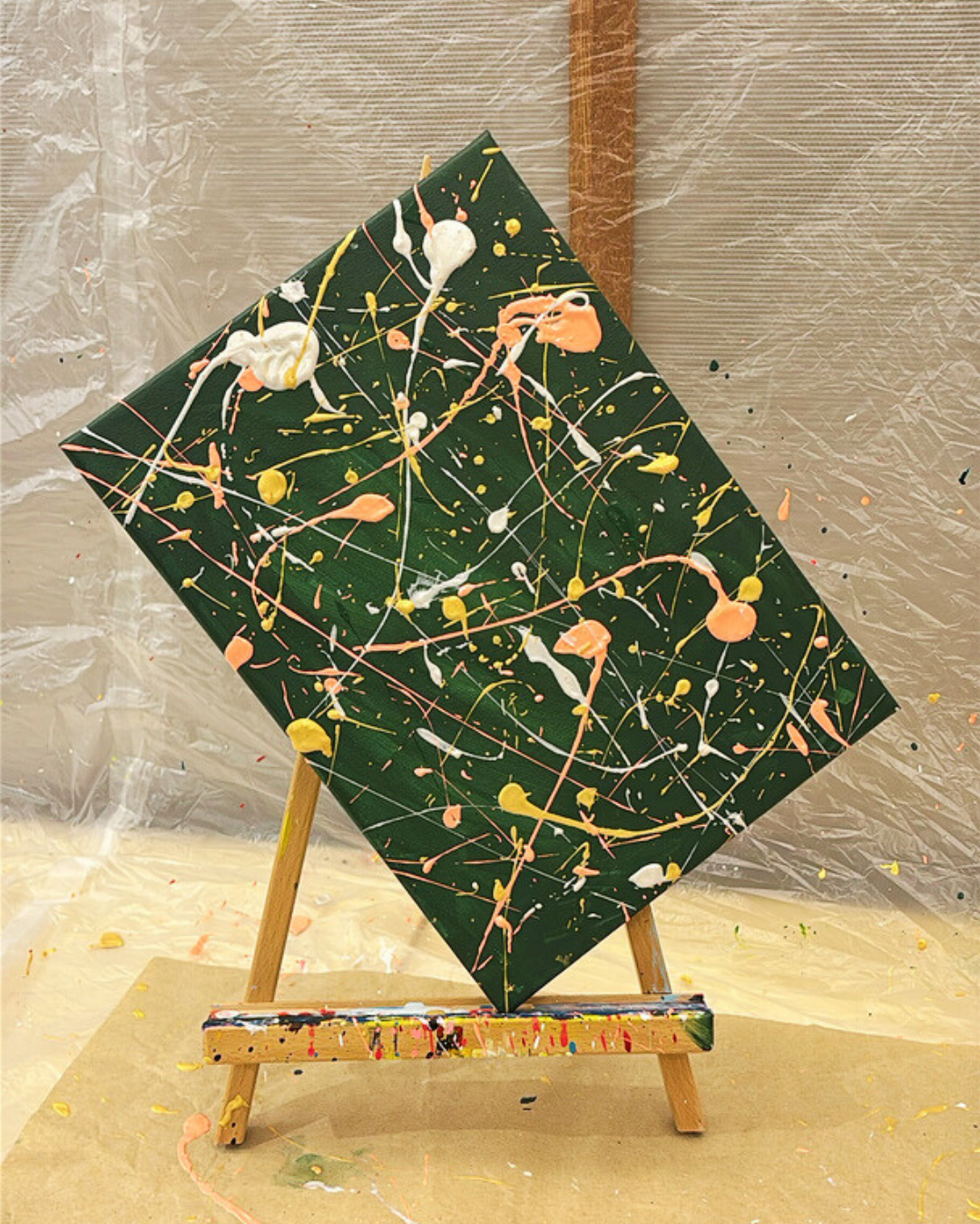 2026年5月9日(土)17：00-19：00 【ポロック風 アクションペインティング】