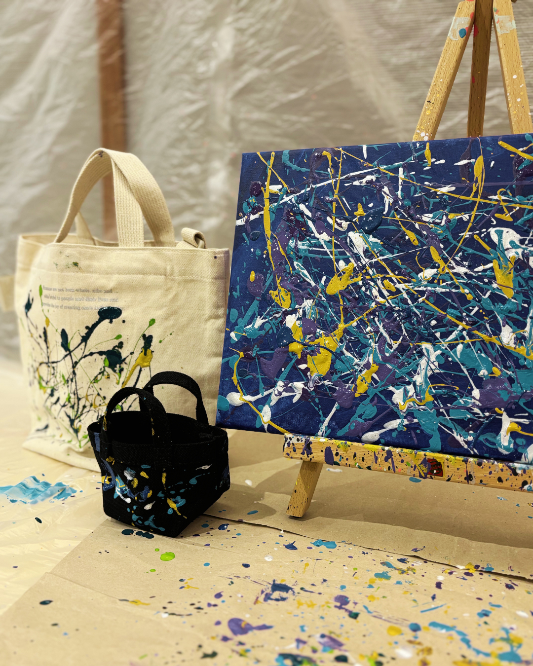 2026年5月9日(土)17：00-19：00 【ポロック風 アクションペインティング】