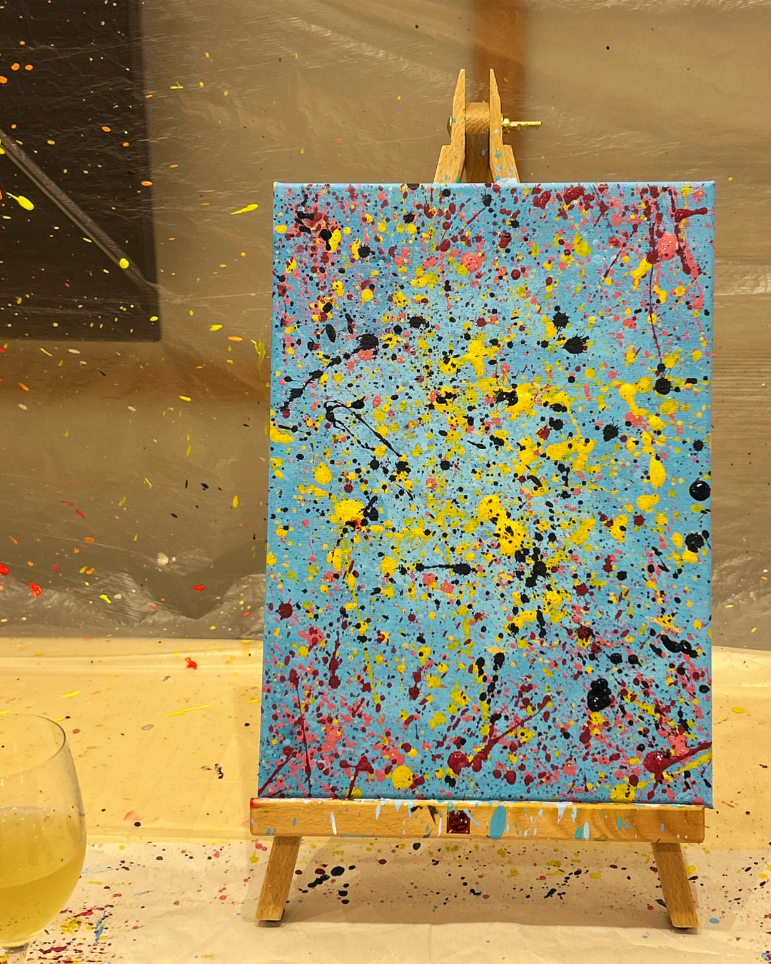 2026年5月9日(土)17：00-19：00 【ポロック風 アクションペインティング】