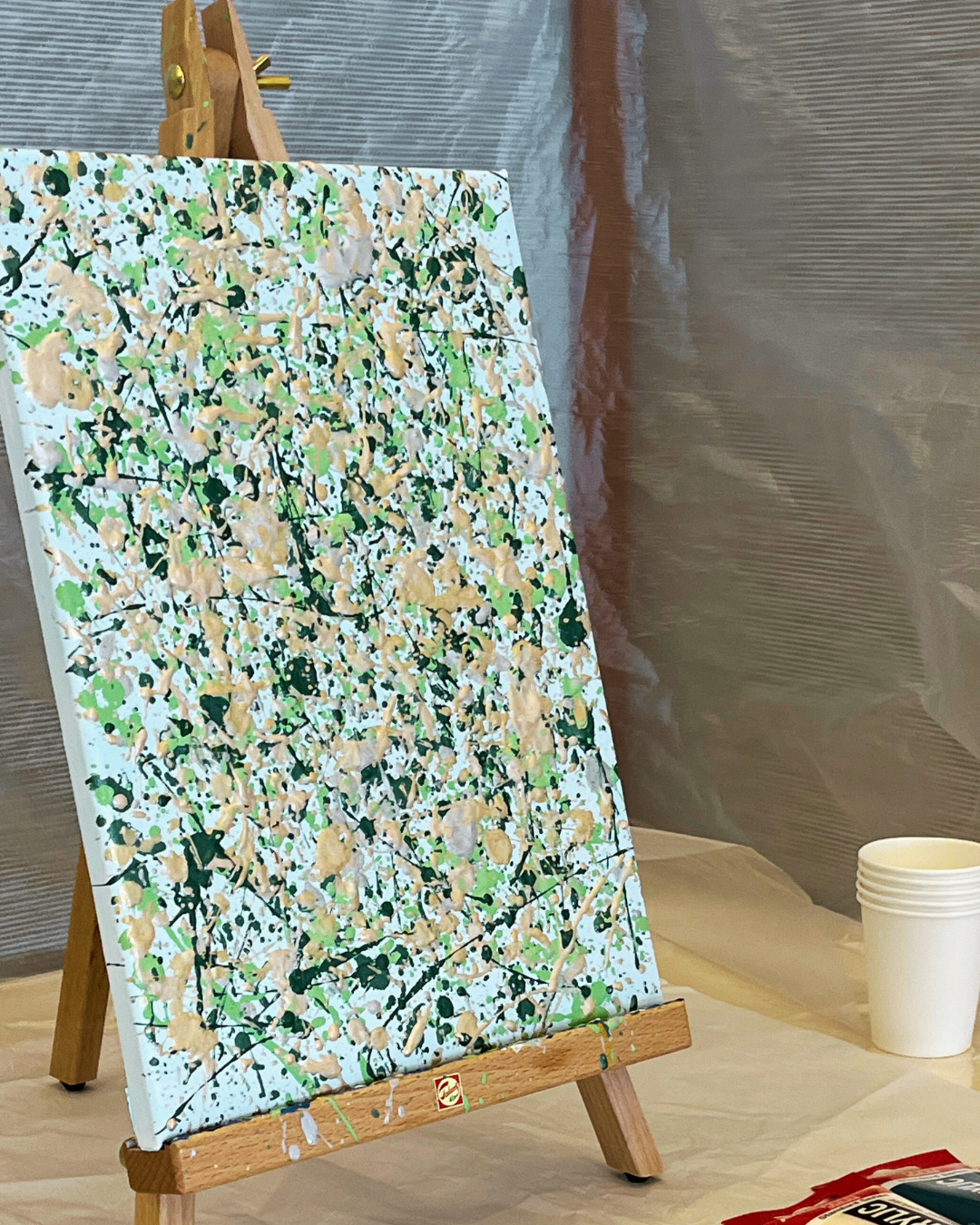 2026年5月9日(土)17：00-19：00 【ポロック風 アクションペインティング】